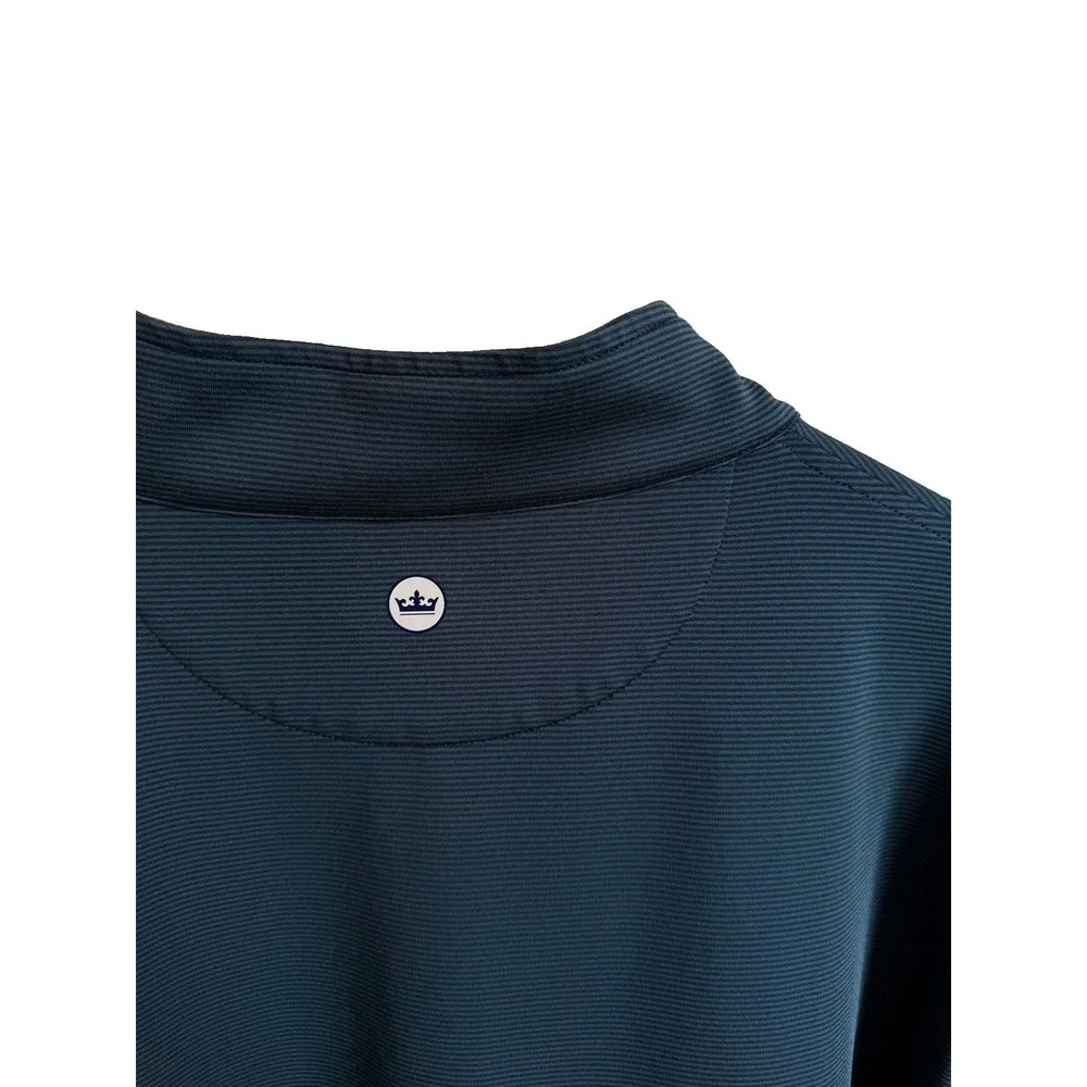 Peter Millar Perth Performance Quarter Zip Pullover Mens XXL Navy Blur Golf